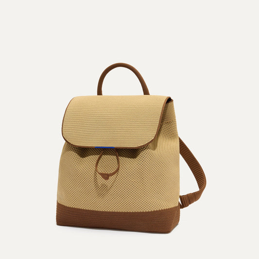 Rothys The Cinch Backpack in Brown Butter