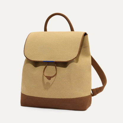 Rothys The Cinch Backpack in Brown Butter