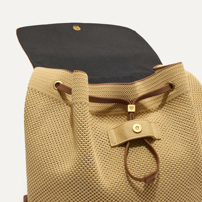 Rothys The Cinch Backpack in Brown Butter