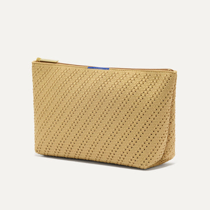 Rothys The Travel Pouch Set in Brown Butter Crochet