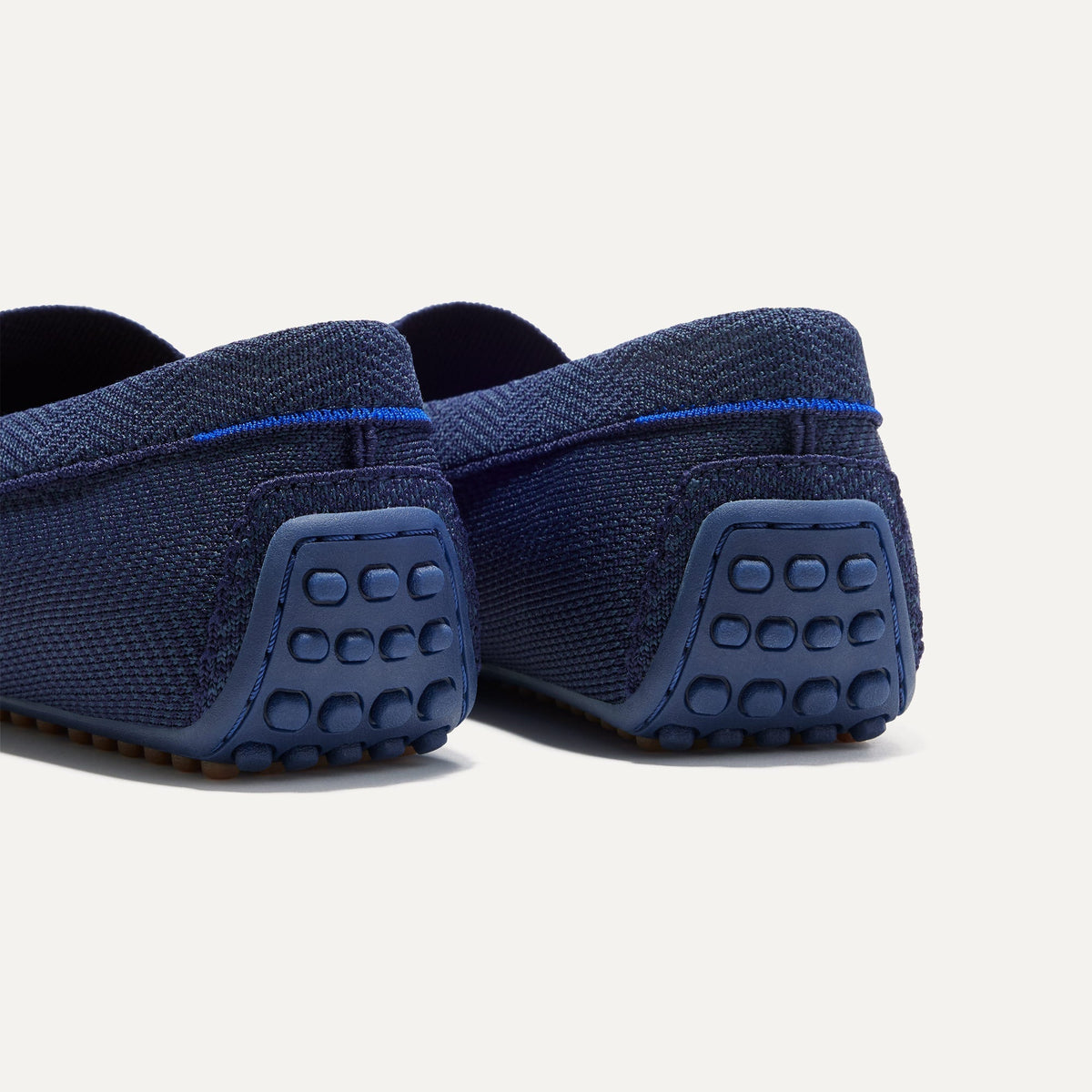 Rothys The Driving Loafer in Navy Herringbone for Men