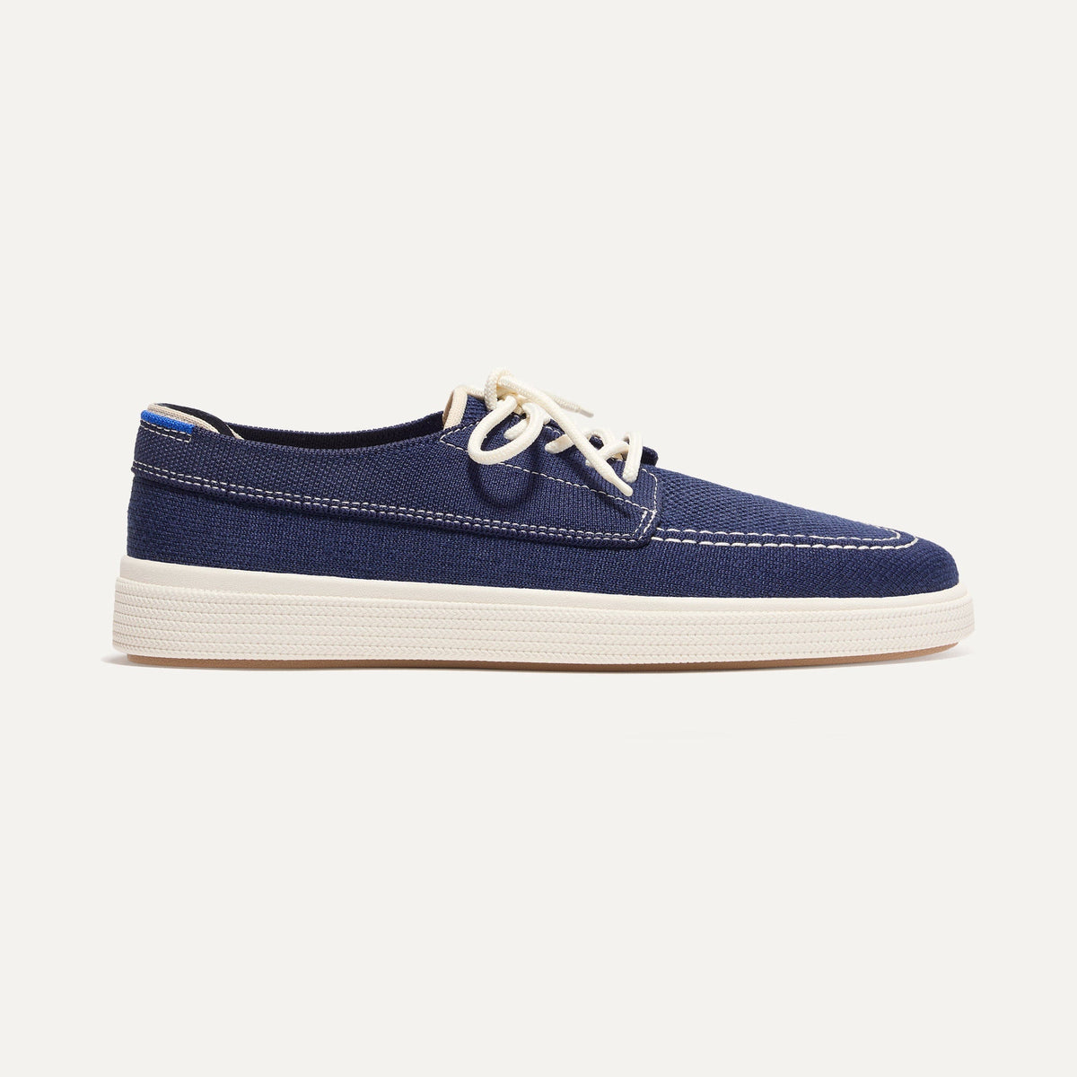 Rothys The Ravello Boat Shoe in Nautical Navy