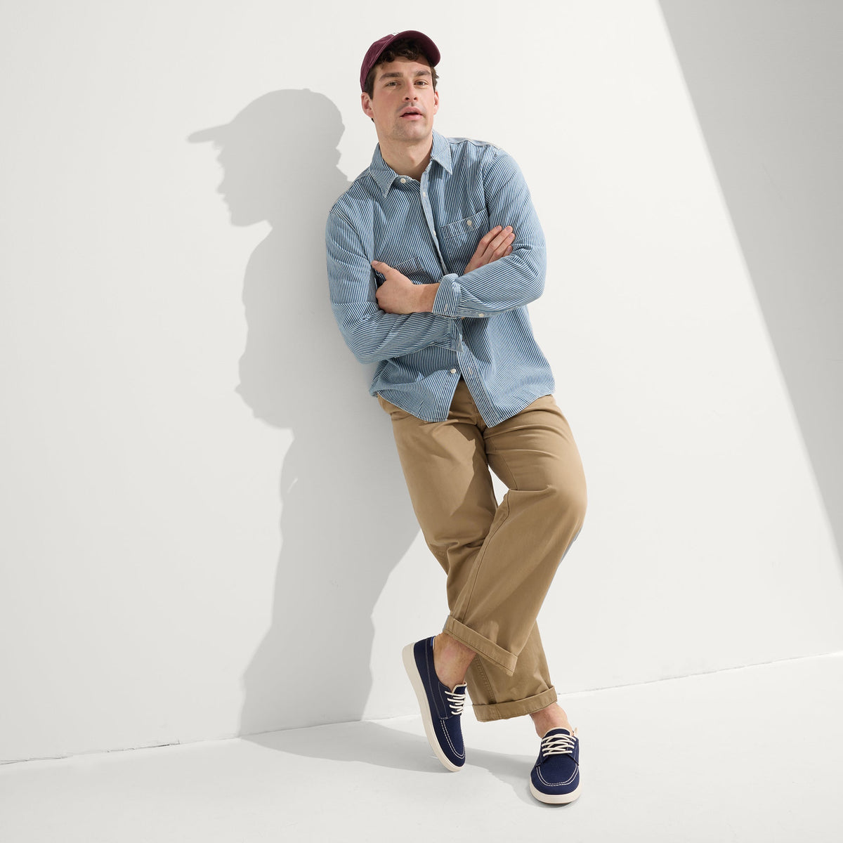 Rothys The Ravello Boat Shoe in Nautical Navy