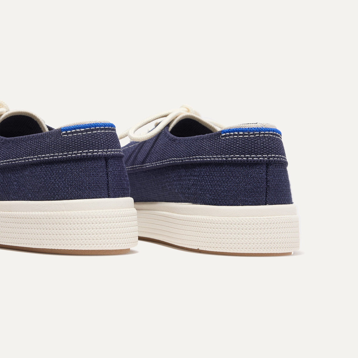 Rothys The Ravello Boat Shoe in Nautical Navy