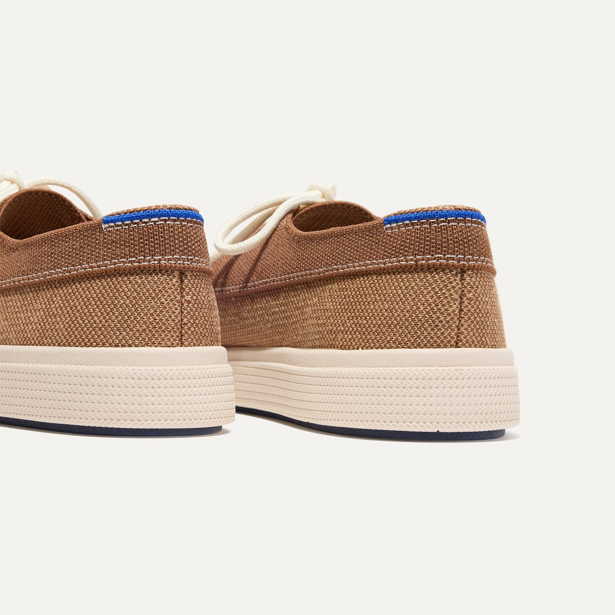 Rothys The Ravello Boat Shoe in Nautical Brown