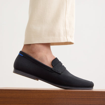 Rothys Men's Ravello Penny Loafer in Black