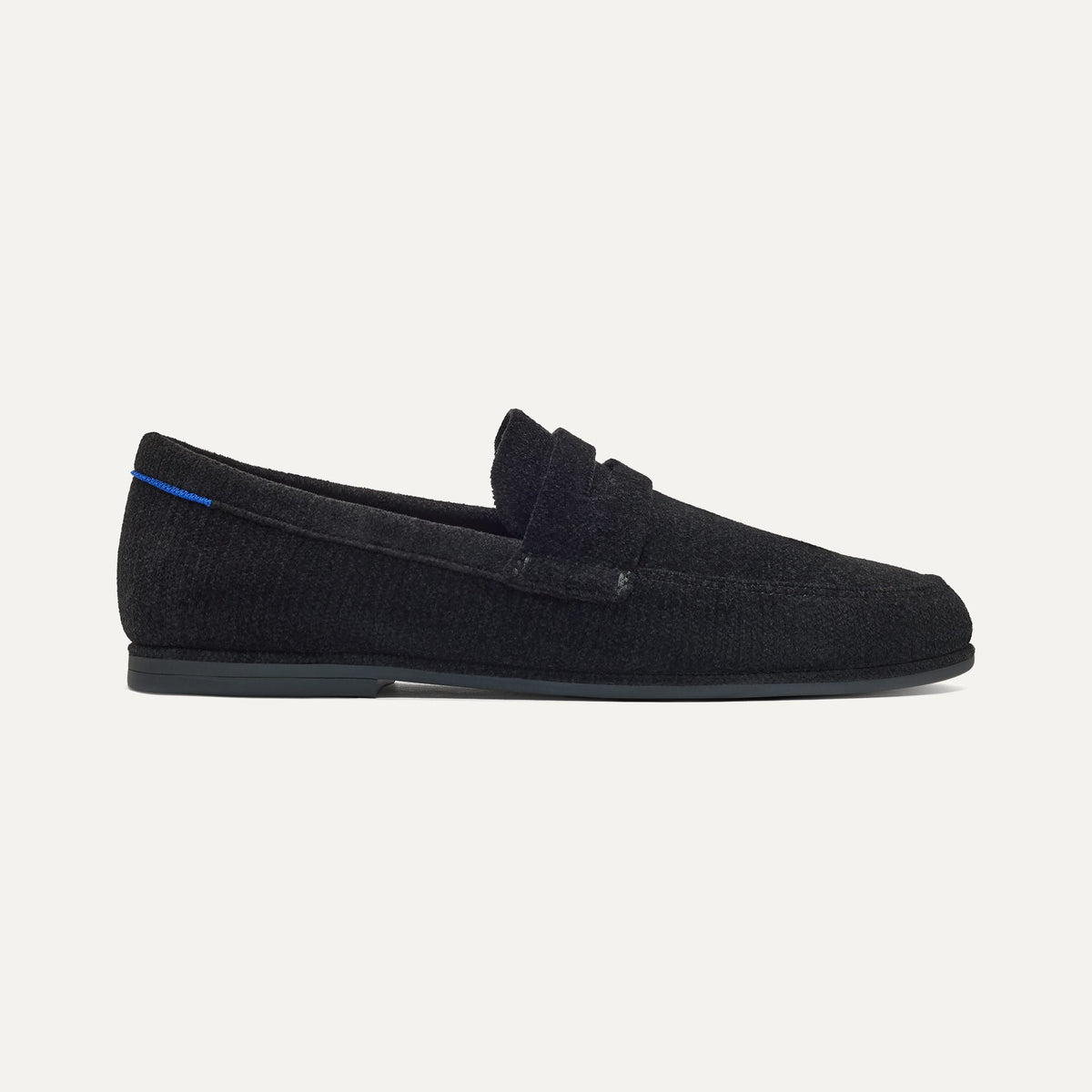 Rothys Men's Ravello Penny Loafer in ReVelvet™ Black