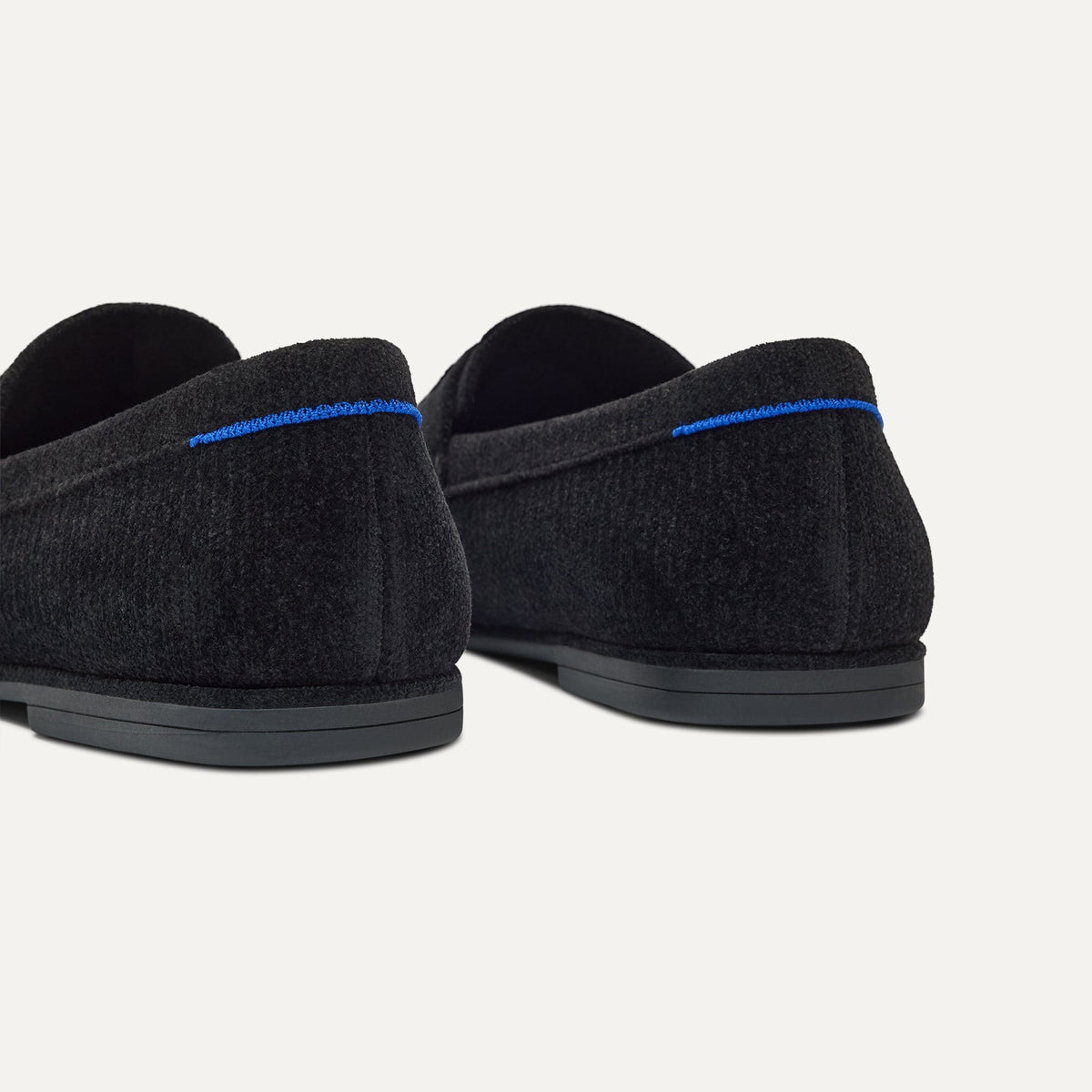 Rothys Men's Ravello Penny Loafer in ReVelvet™ Black