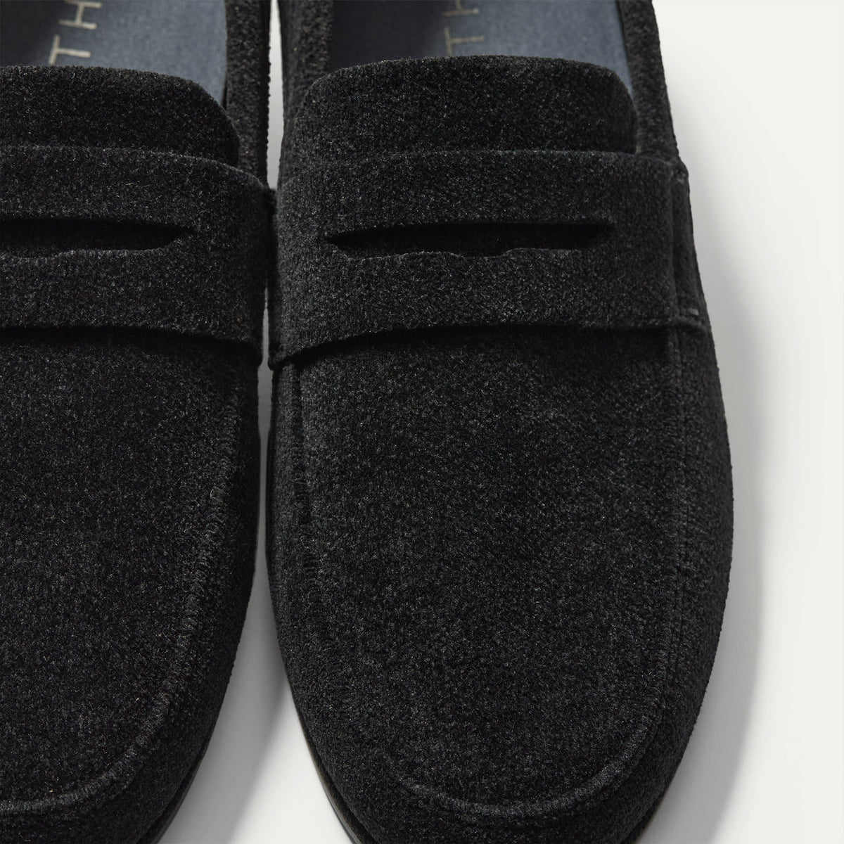 Rothys Men's Ravello Penny Loafer in ReVelvet™ Black
