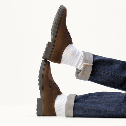 Rothys The Lug Oxford in Dark Chocolate