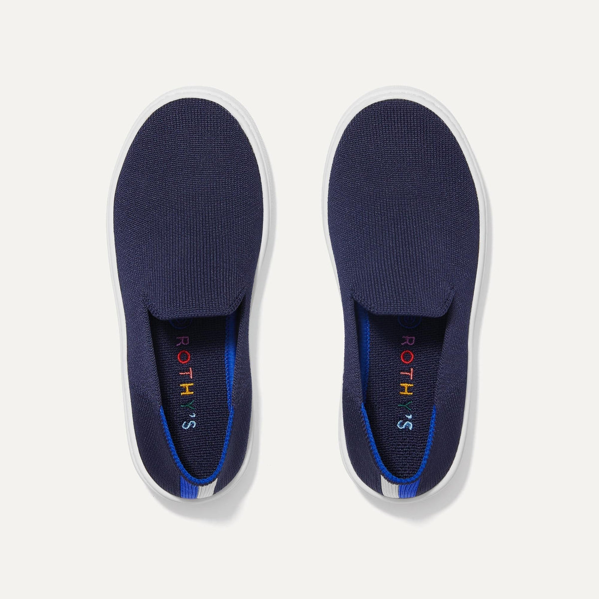 Rothys The Kids Sneaker in Deep Navy