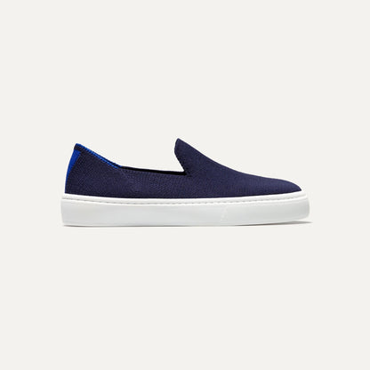 Rothys The Kids Sneaker in Deep Navy