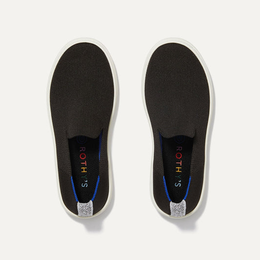 Rothys The Kids Sneaker in Black