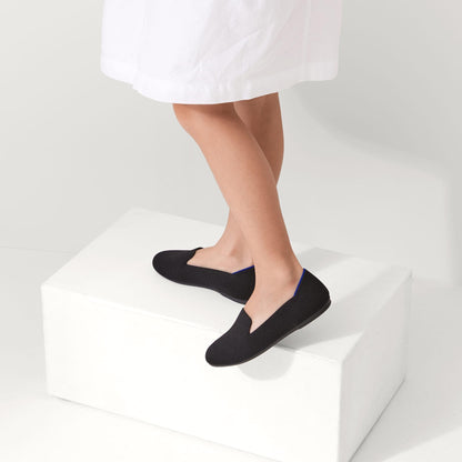 Rothys The Kids Loafer in Black Solid