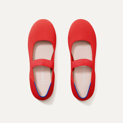 Rothys The Kids Mary Jane in Glamour Red