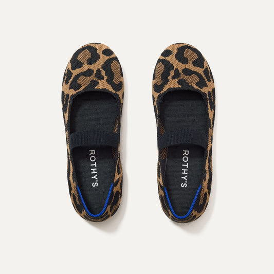 Rothys The Kids Mary Jane in Amber Cat
