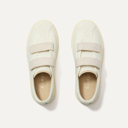 Rothys The Kids Strap Sneaker in Vanilla Ice