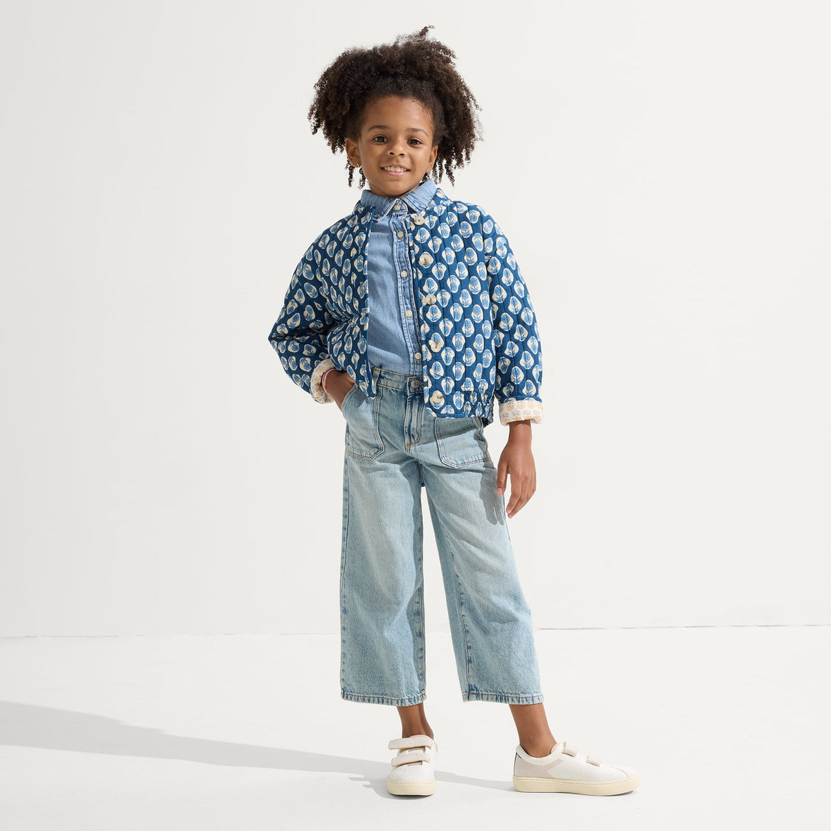 Rothys The Kids Strap Sneaker in Vanilla Ice