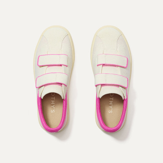Rothys The Kids Strap Sneaker in Pink Taffy