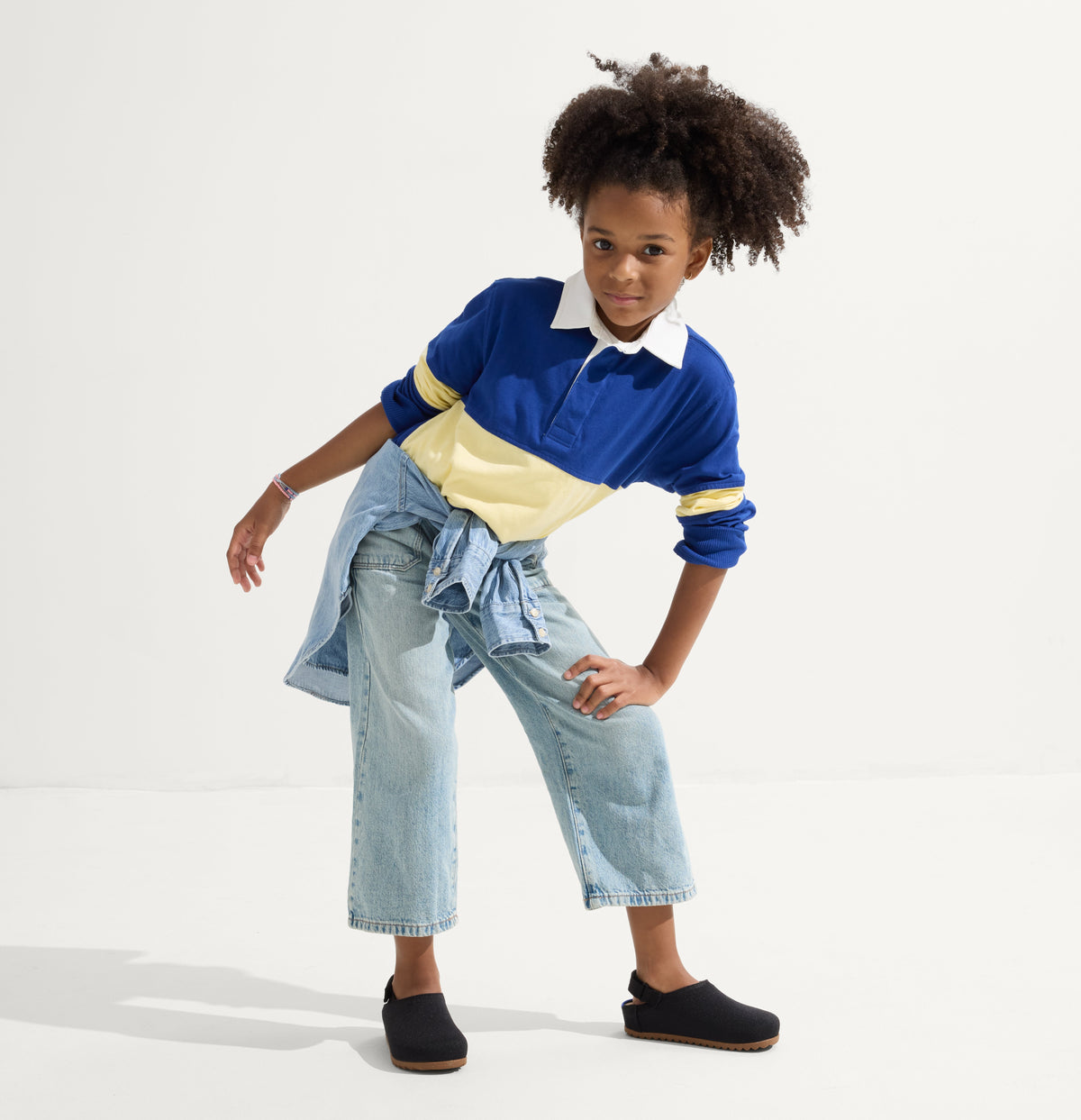 Rothys The Kids Clog in Black