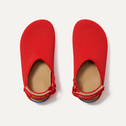 Rothys The Kids Clog in Firetruck Red
