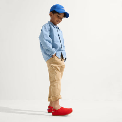 Rothys The Kids Clog in Firetruck Red