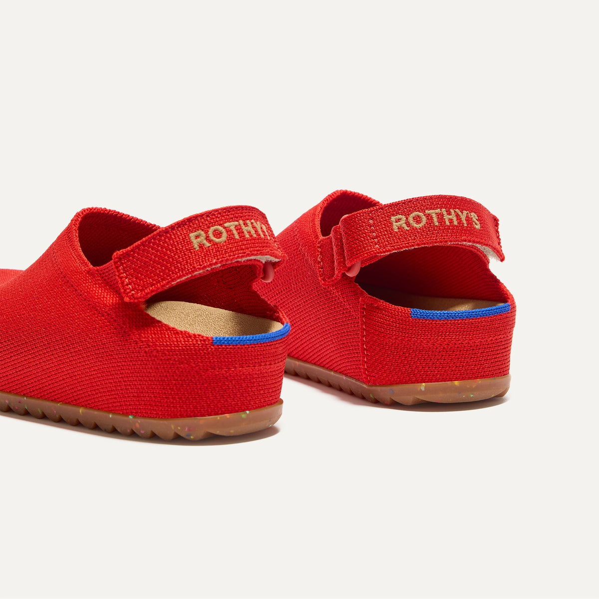 Rothys The Kids Clog in Firetruck Red