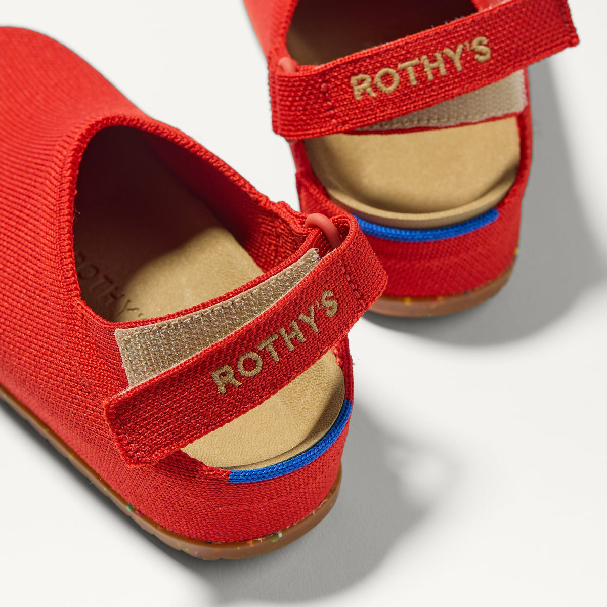 Rothys The Kids Clog in Firetruck Red