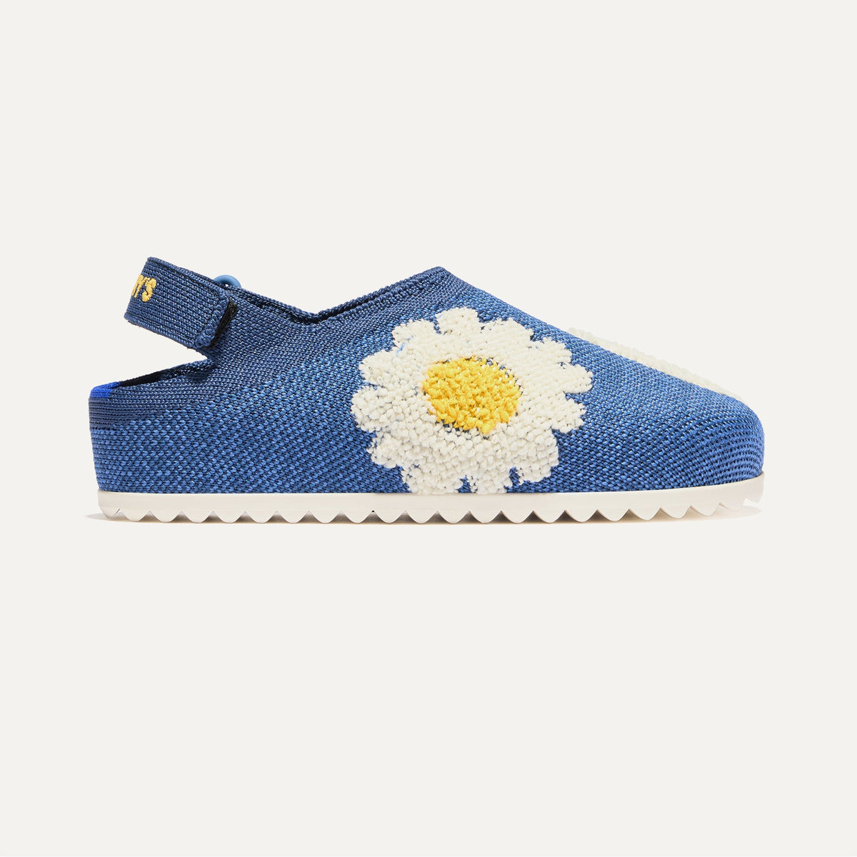 Rothys The Kids Clog in Indigo Daisy