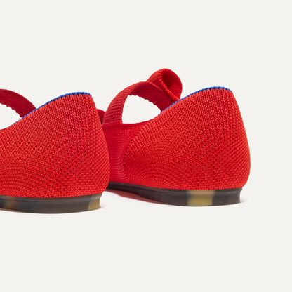 Rothys The Kids Tux Bow Mary Jane in Bright Red