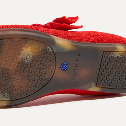Rothys The Kids Tux Bow Mary Jane in Bright Red
