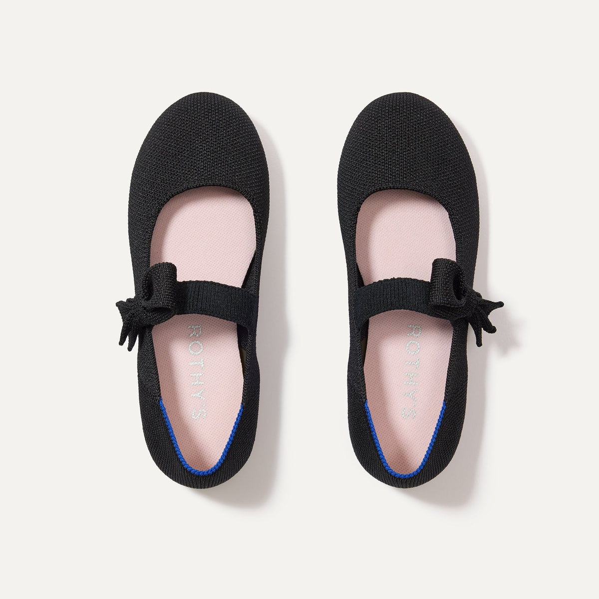 Rothys The Kids Tux Bow Mary Jane in Black