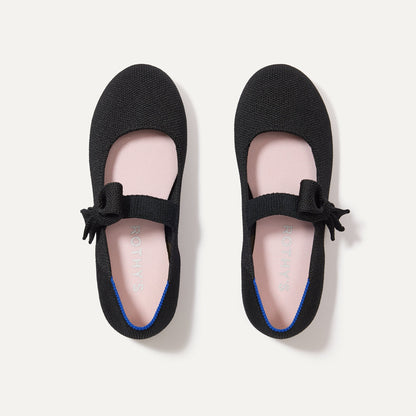 Rothys The Kids Tux Bow Mary Jane in Black