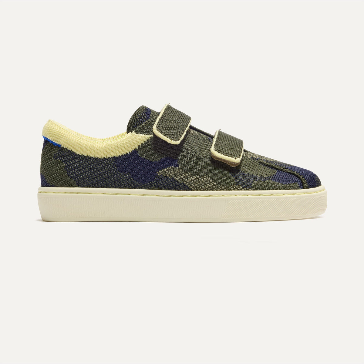 Rothys The Kids Strap Sneaker in Spruce Camo