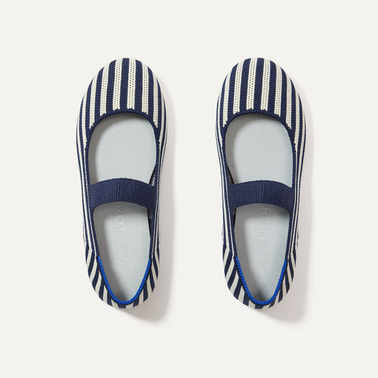 Rothys The Kids Mary Jane in Sailor Stripe