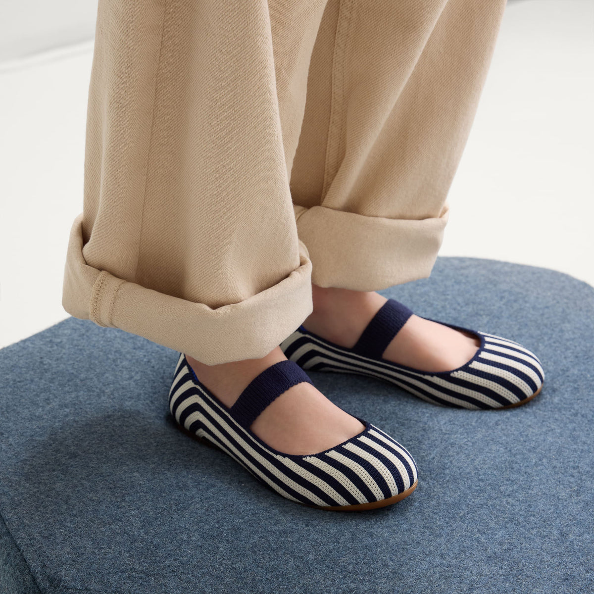 Rothys The Kids Mary Jane in Sailor Stripe