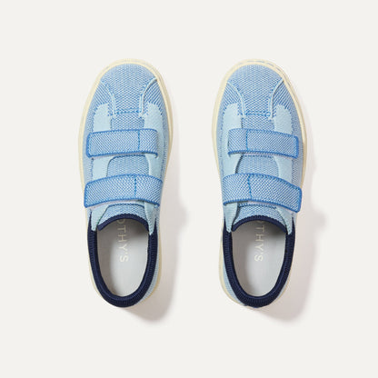 Rothys The Kids Strap Sneaker in Berry Blue