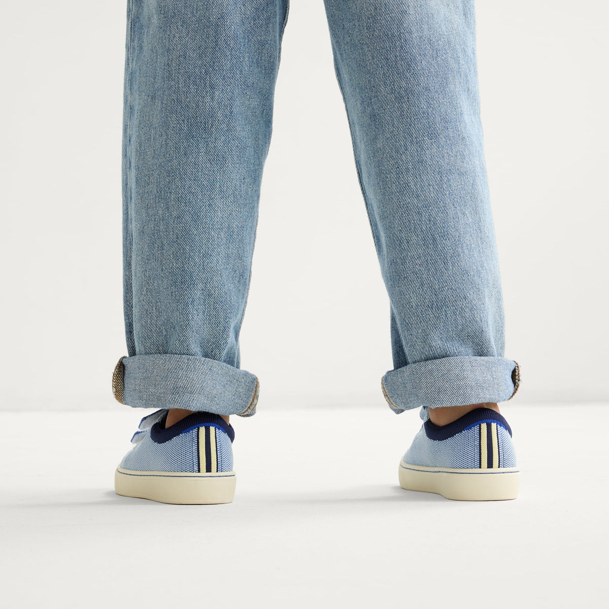 Rothys The Kids Strap Sneaker in Berry Blue