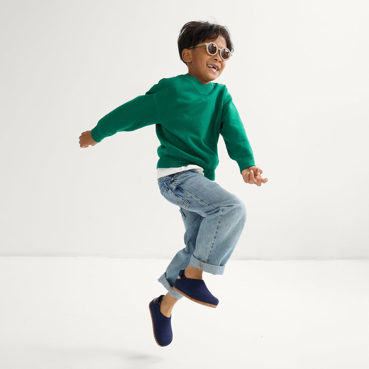 Rothys The Kids Clog in Deep Navy