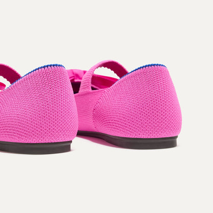 Rothys The Kids Big Bow Mary Jane in Dragon Fruit