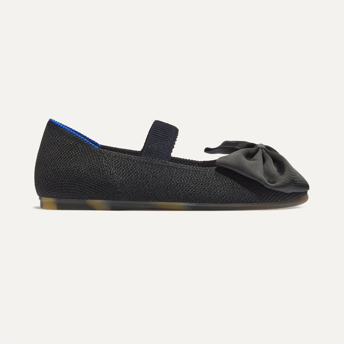 Rothys The Kids Big Bow Mary Jane in Black