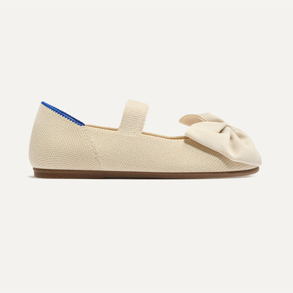 Rothys The Kids Big Bow Mary Jane in Conch