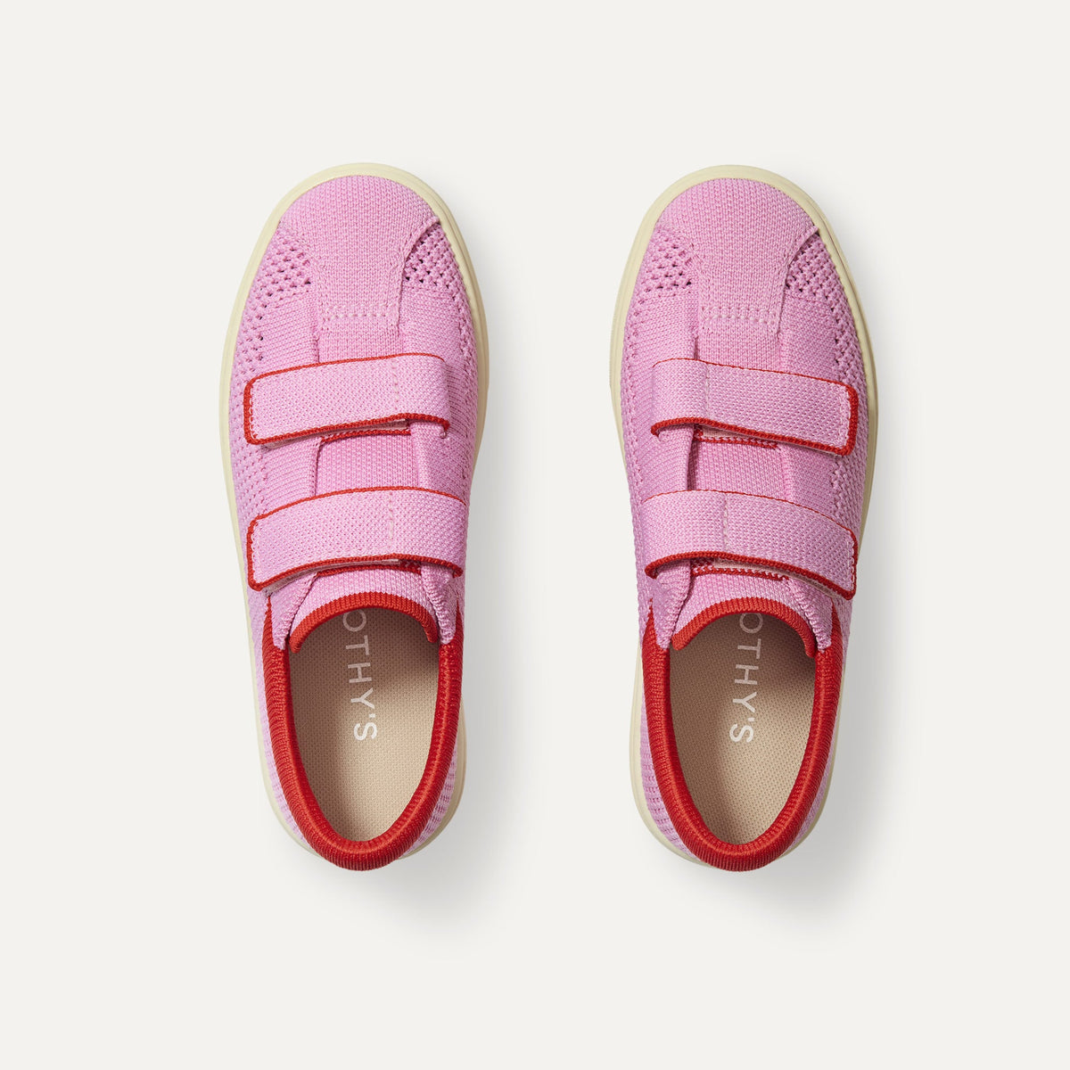 Rothys The Kids Strap Sneaker in Tutu Open-Knit