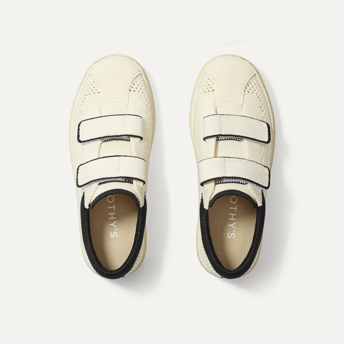 Rothys The Kids Strap Sneaker in Chess Open-Knit