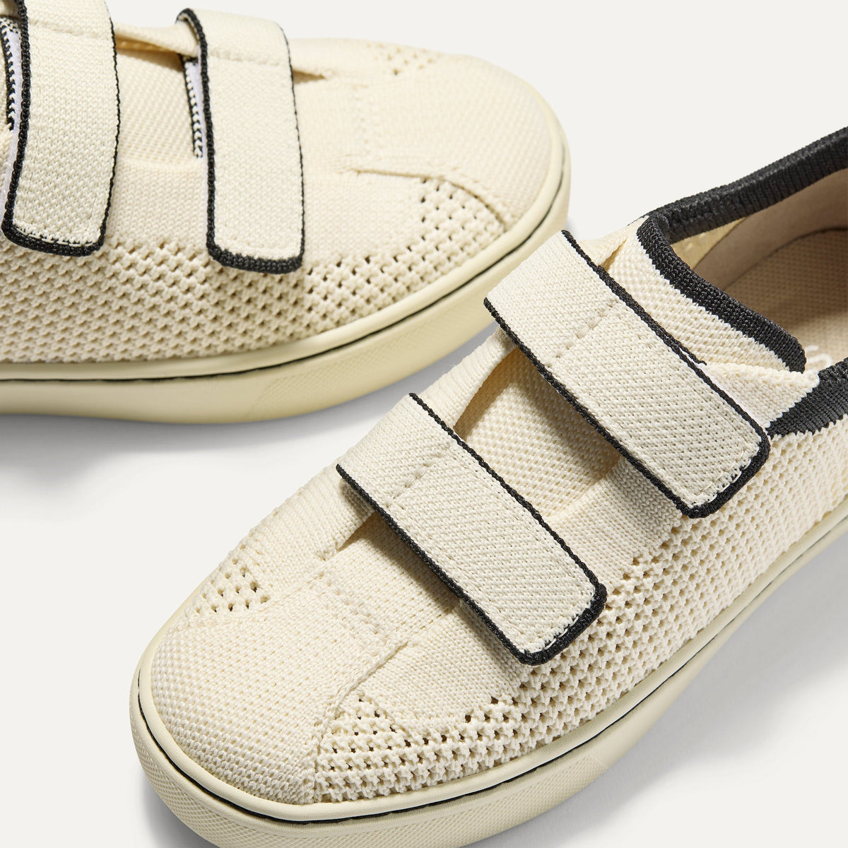 Rothys The Kids Strap Sneaker in Chess Open-Knit