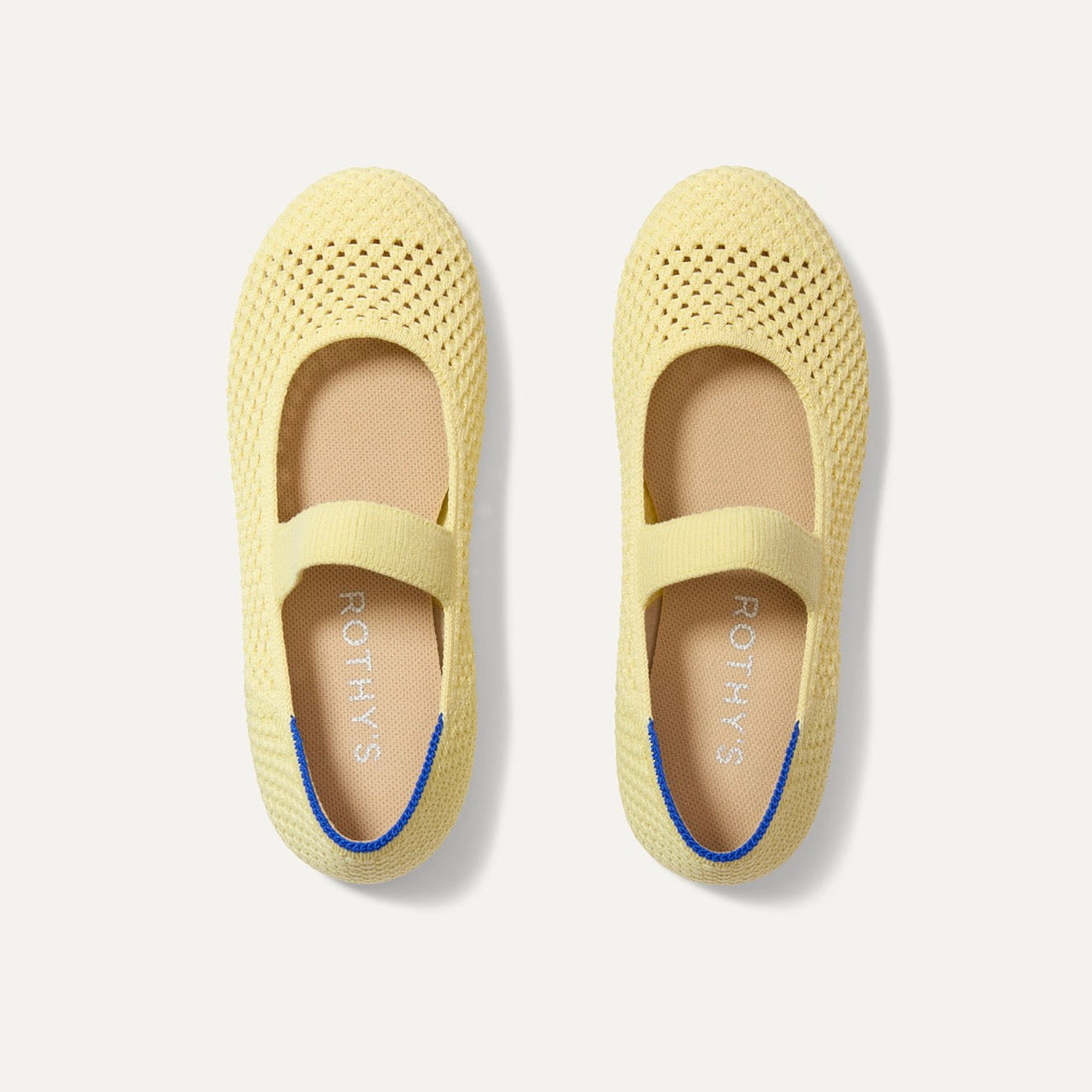Rothys The Kids Mary Jane in Lemonade Open-Knit