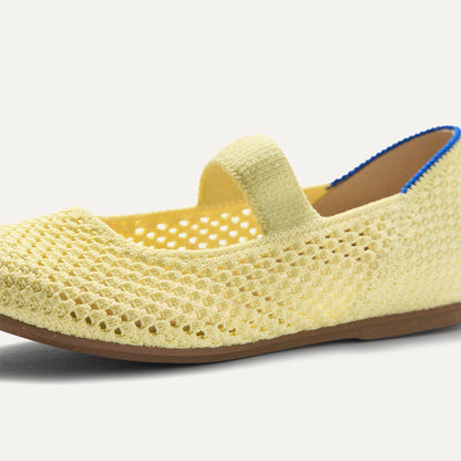 Rothys The Kids Mary Jane in Lemonade Open-Knit