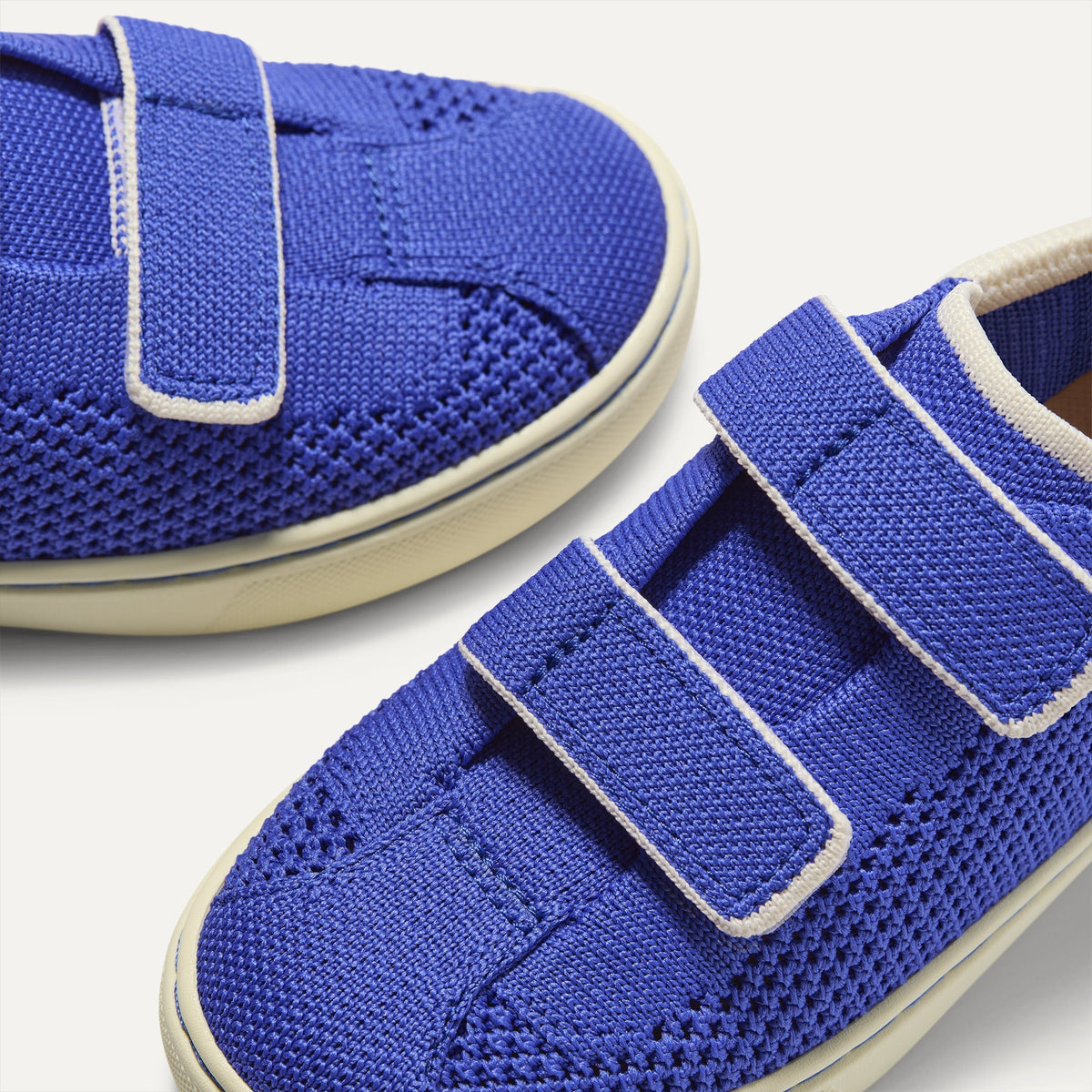 Rothys The Kids Strap Sneaker in Buoy Open-Knit