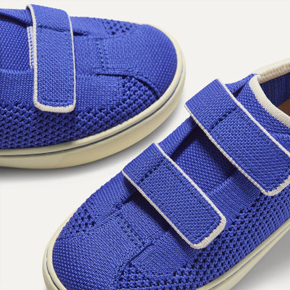 Rothys The Kids Strap Sneaker in Buoy Open-Knit