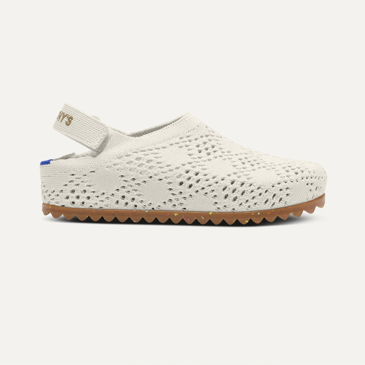 Rothys The Kids Clog in White Crochet